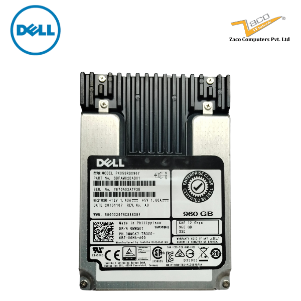 SDFAM82DAB01 Dell 960GB 12G 2.5-inch SFF SAS Solid State Drive (SSD)